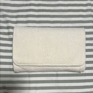 Stoney Clover Mermaid Terry Clutch in Seashell (cream)